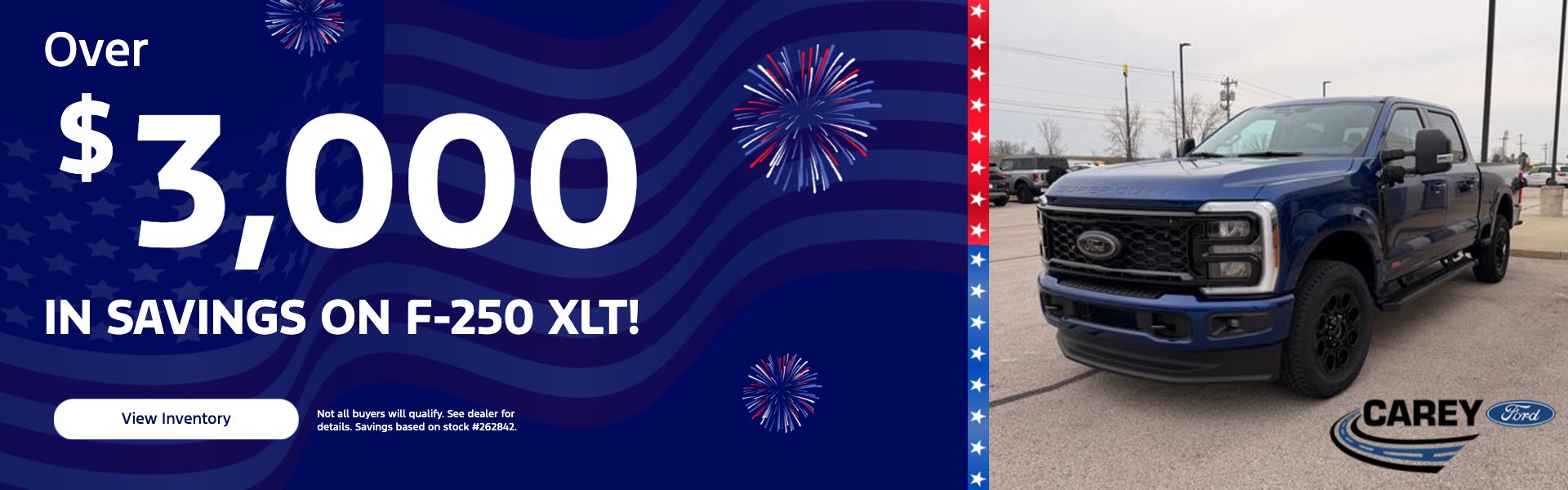 Over $3,000 in savings on F-250 XLT! 